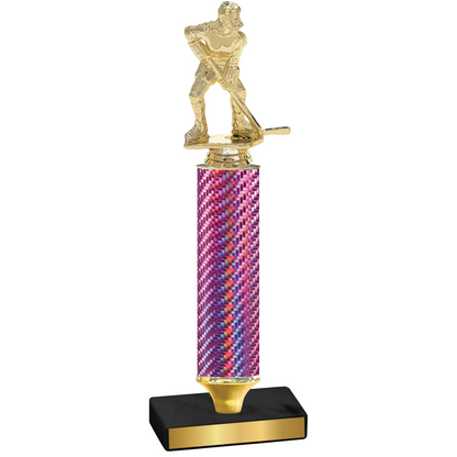 Value Pink Carbon Fiber Hockey Trophy