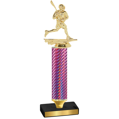 Value Pink Carbon Fiber Lacrosse Trophy