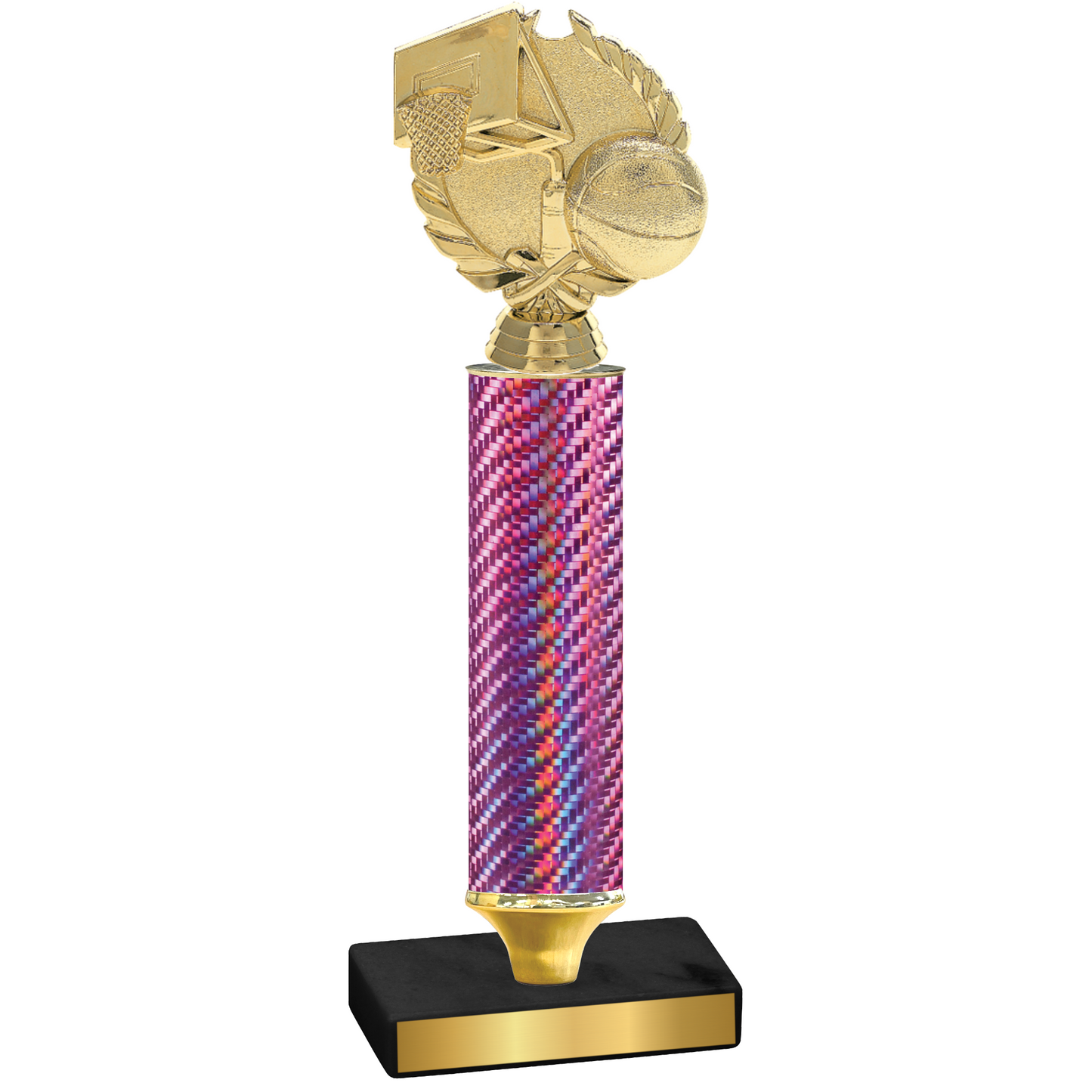 Value Pink Carbon Fiber Basketball Trophy