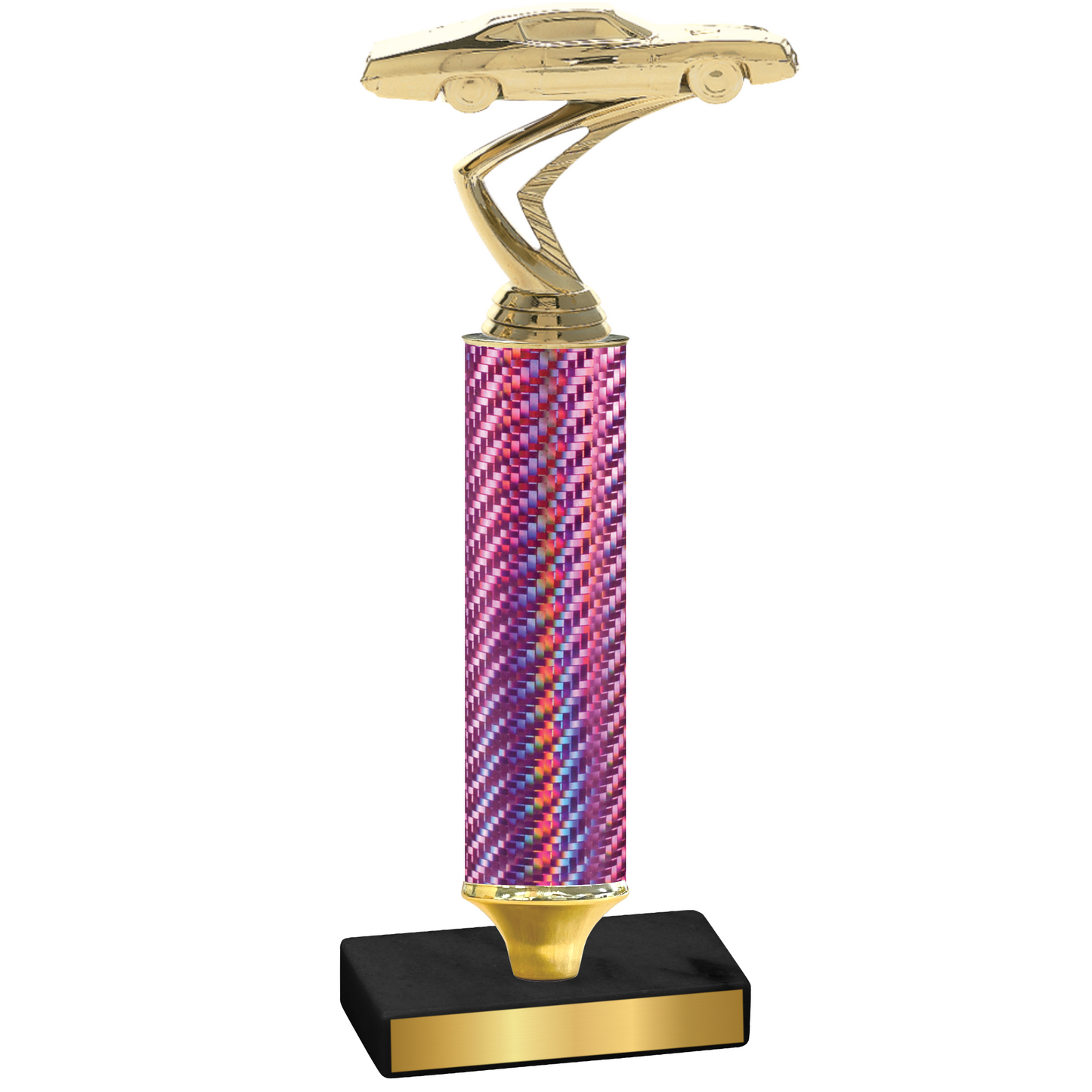 Value Pink Carbon Fiber Cars Trophy