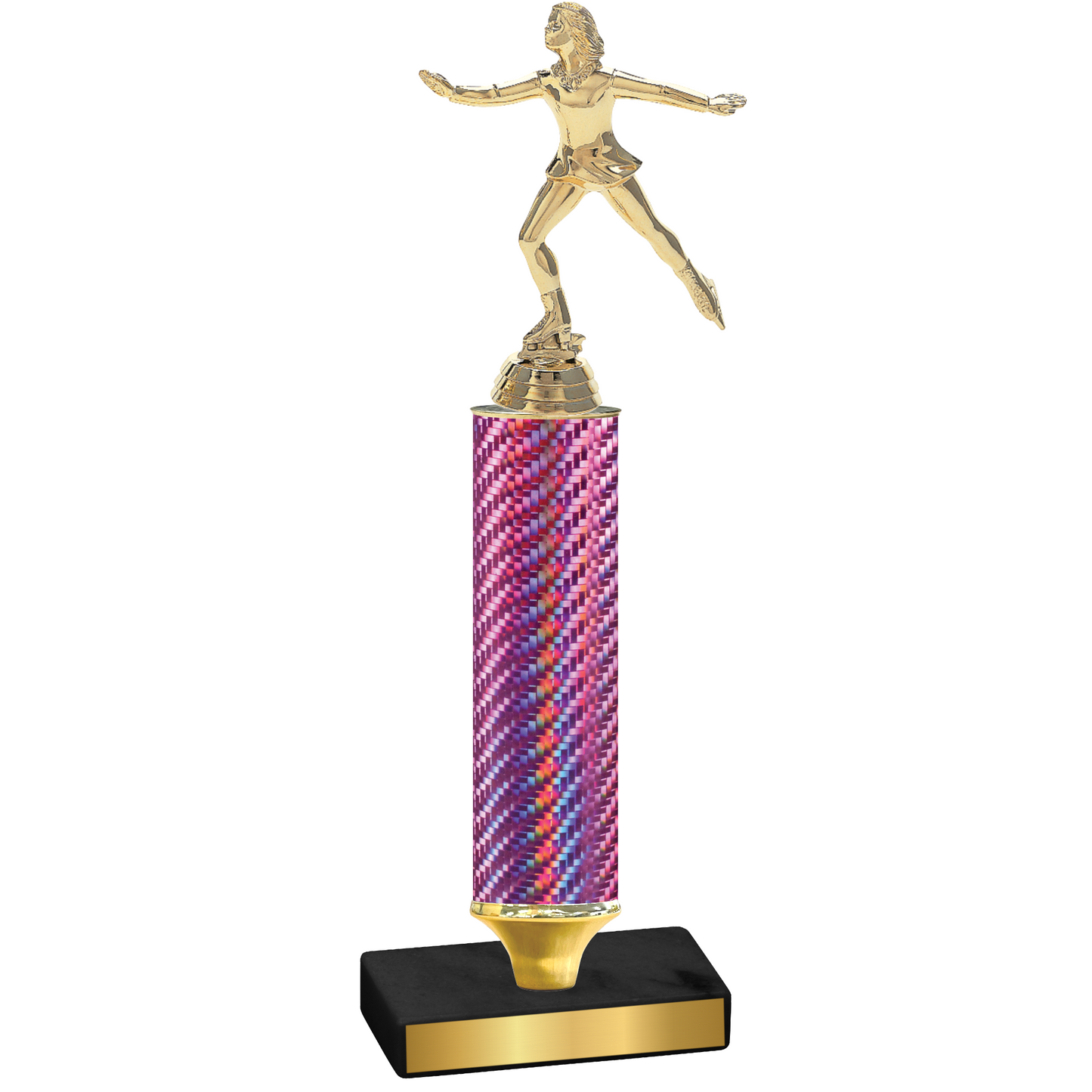 Value Pink Carbon Fiber Skater Trophy