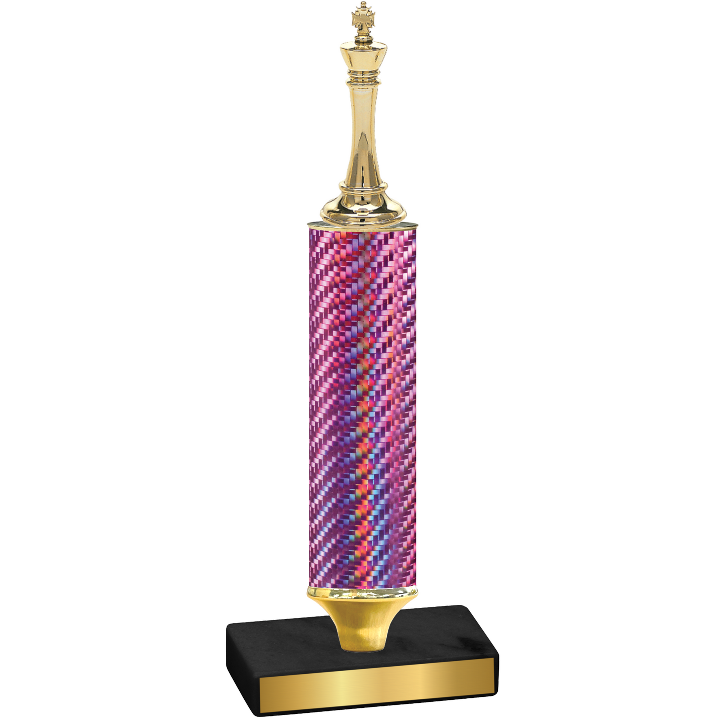 Value Pink Carbon Fiber Chess Trophy