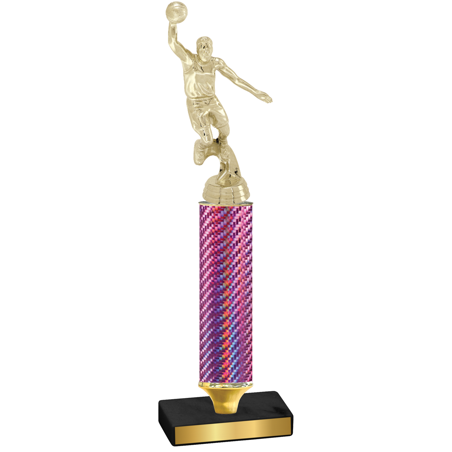 Value Pink Carbon Fiber Basketball Trophy