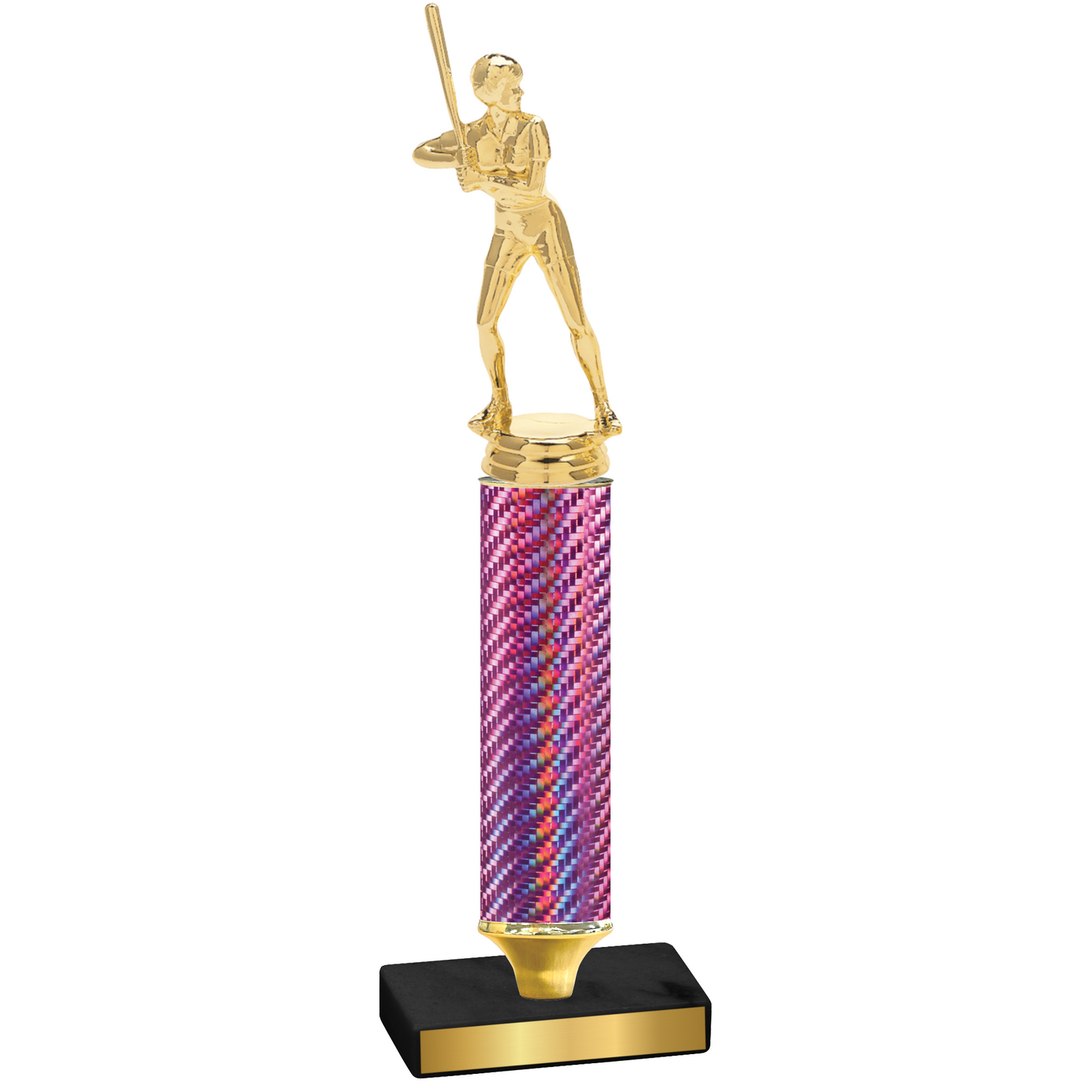 Value Pink Carbon Fiber Softball Trophy