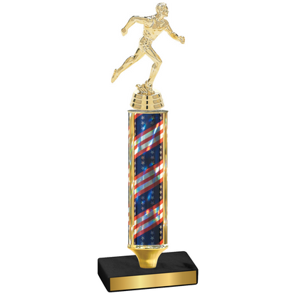 Value Flag USA Running Trophy