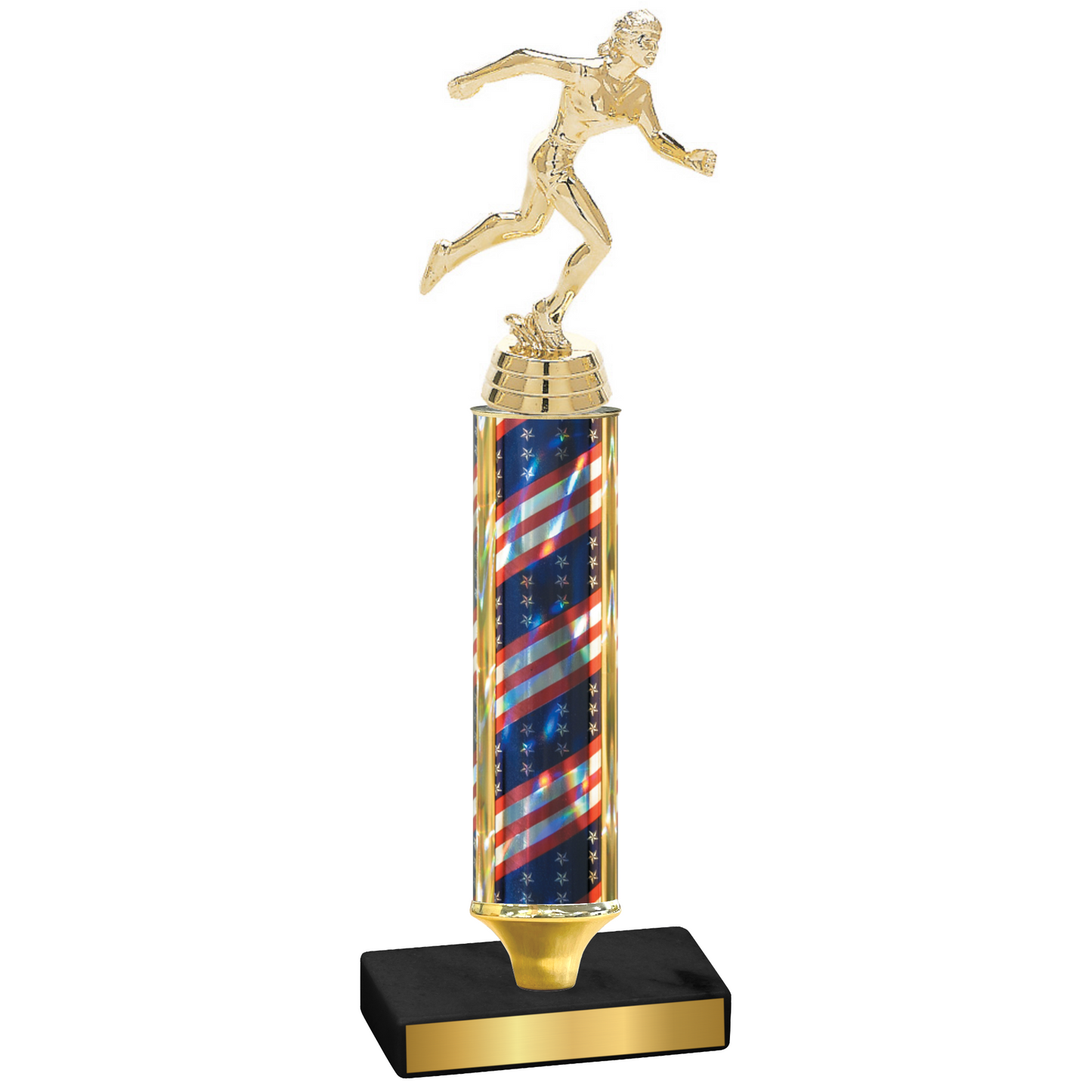 Value Flag USA Running Trophy