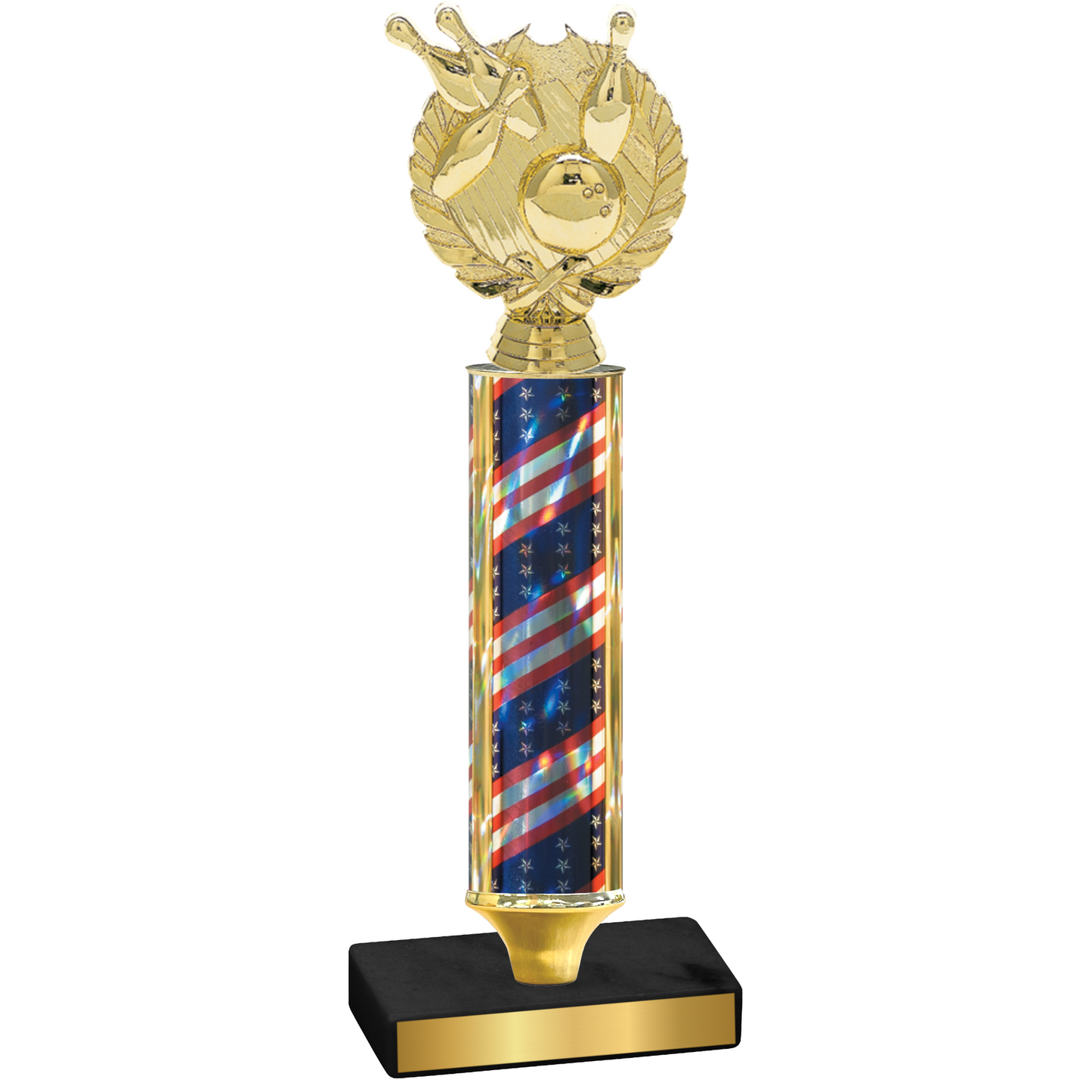 Value Flag USA Bowling Trophy