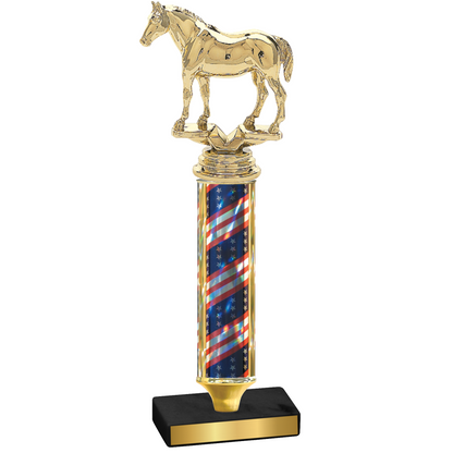 Value Flag USA Horses Trophy