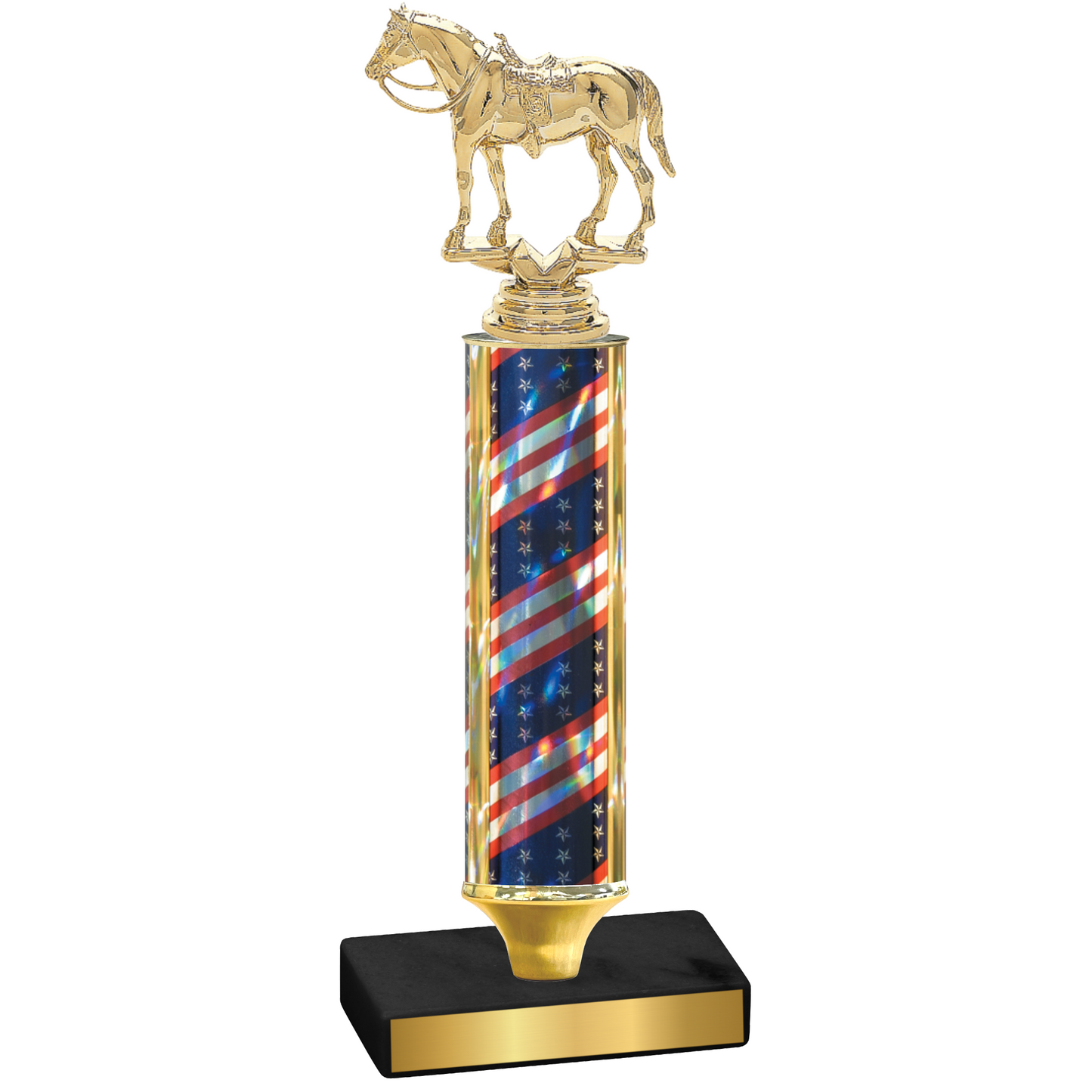 Value Flag USA Horses Trophy