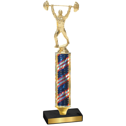 Value Flag USA Weights Trophy