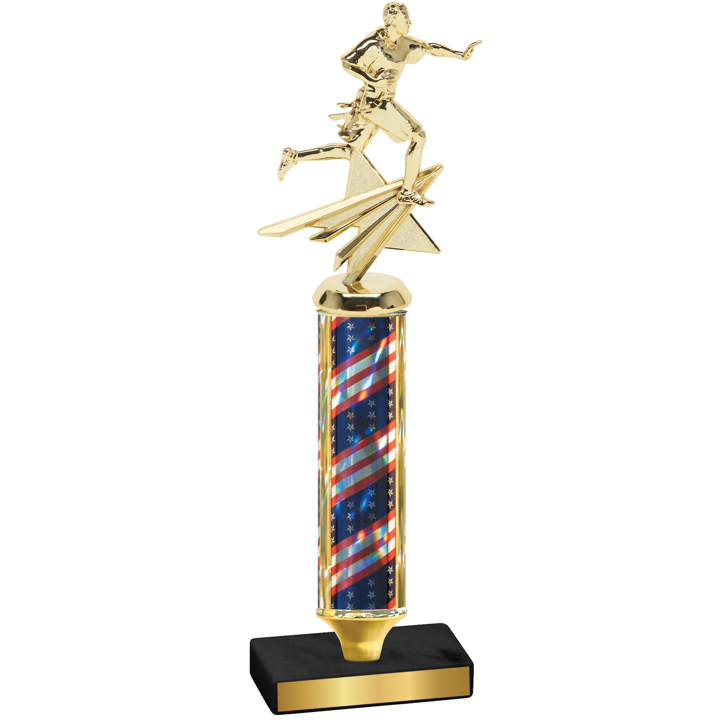 Value Flag USA Flag Football Trophy