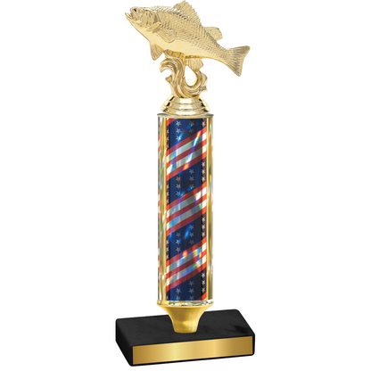 Value Flag USA Fishing Trophy