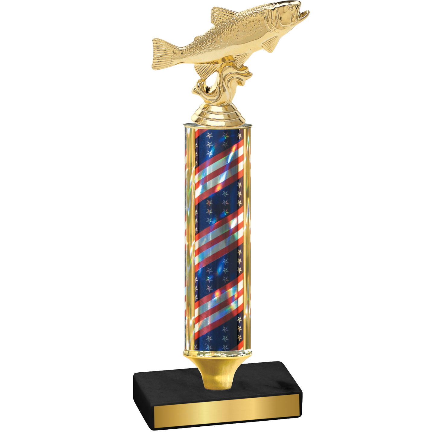 Value Flag USA Fishing Trophy