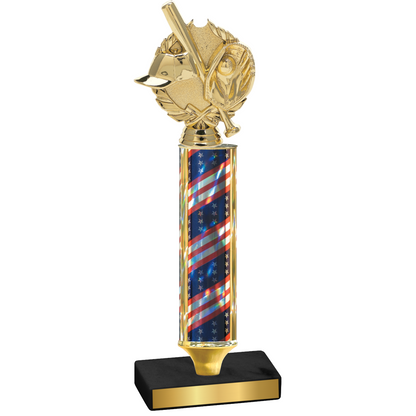 Value Flag USA Baseball Trophy