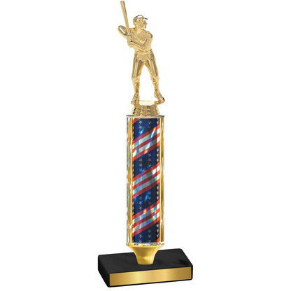 Value Flag USA Baseball Trophy