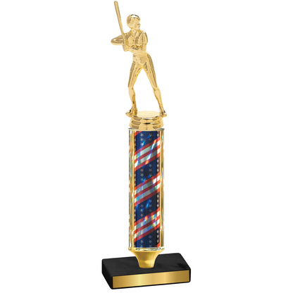 Value Flag USA Softball Trophy