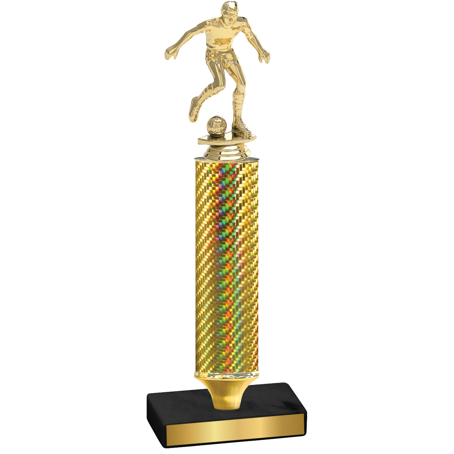 Value Gold Carbon Fiber Soccer Trophy