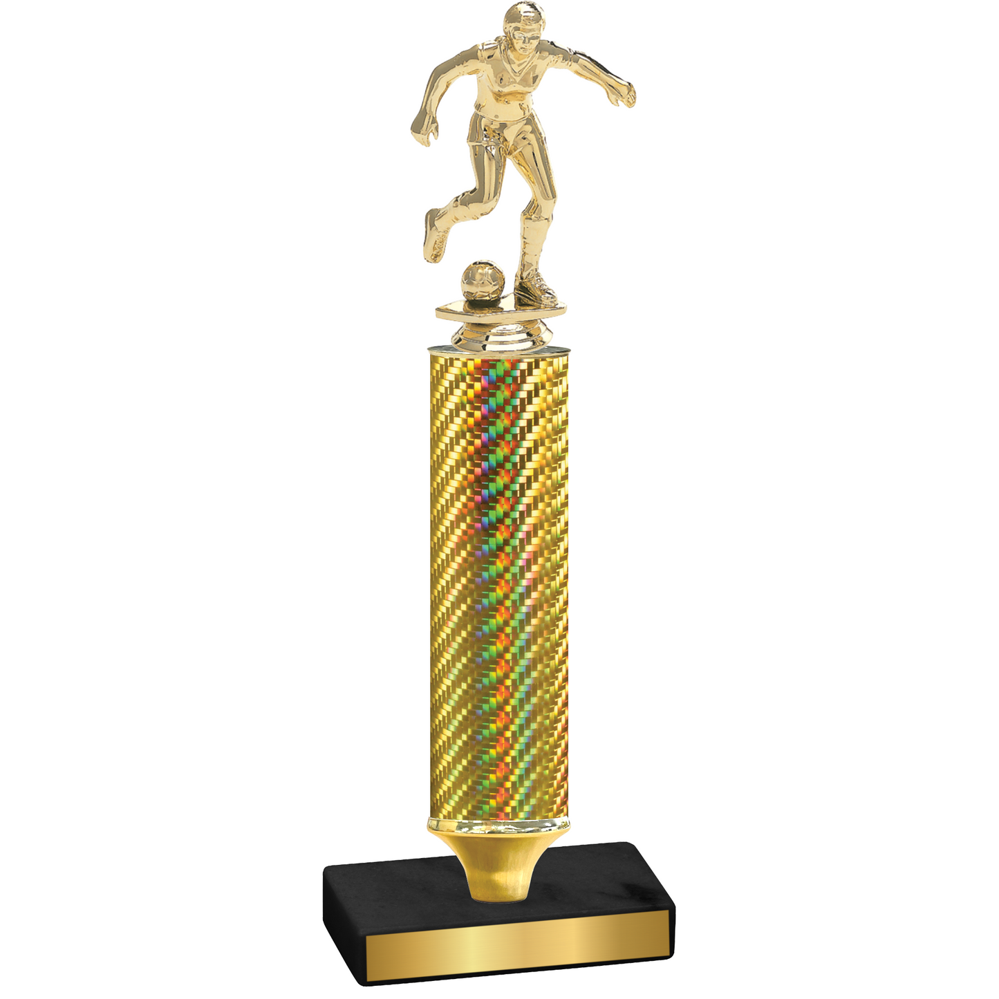 Value Gold Carbon Fiber Soccer Trophy