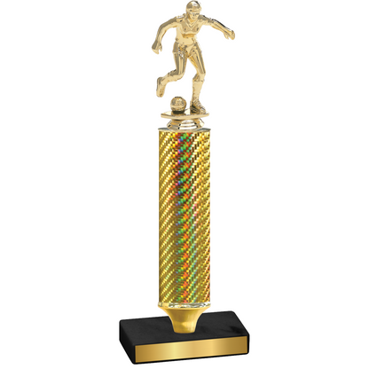 Value Gold Carbon Fiber Soccer Trophy