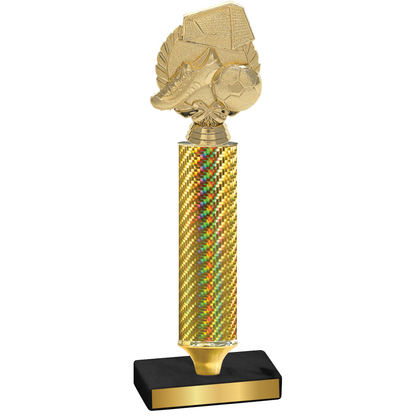 Value Gold Carbon Fiber Soccer Trophy