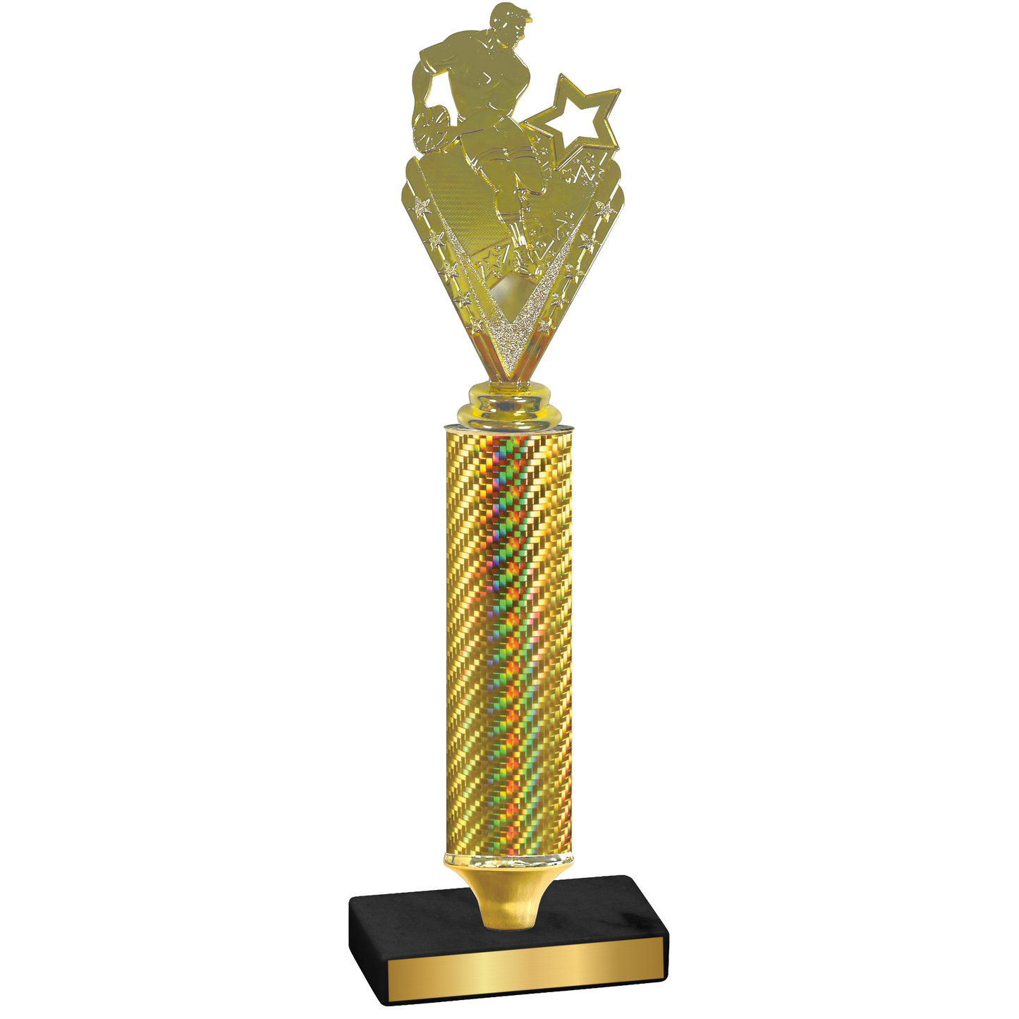 Value Gold Carbon Fiber Rugby Trophy