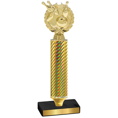 Value Gold Carbon Fiber Bowling Trophy