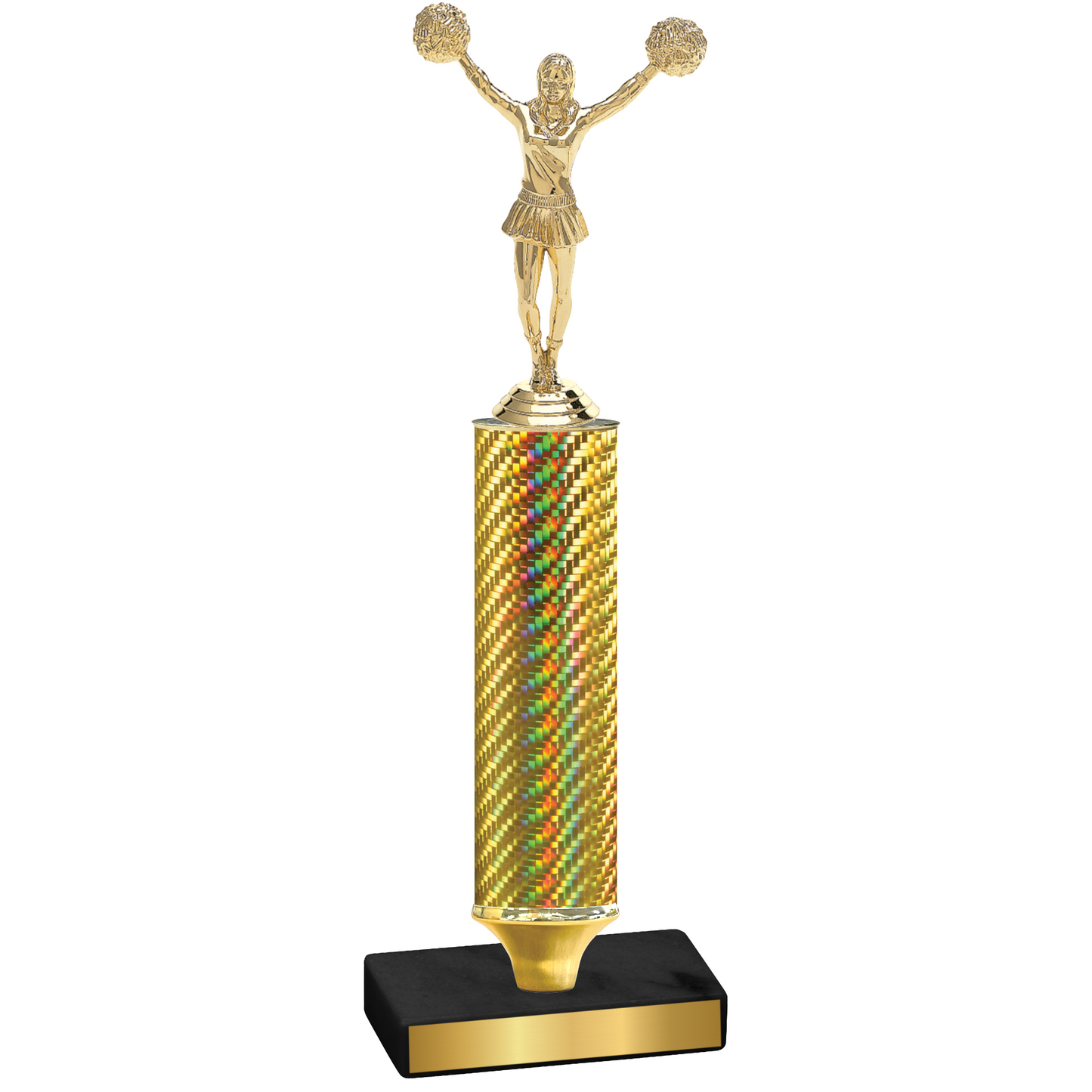 Value Gold Carbon Fiber Cheerleading Trophy