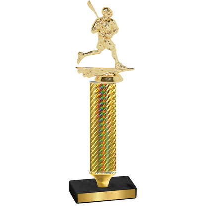 Value Gold Carbon Fiber Lacrosse Trophy