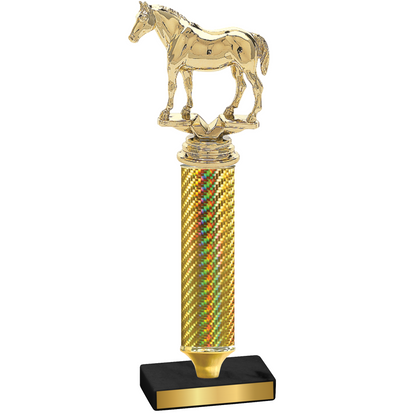 Value Gold Carbon Fiber Horses Trophy