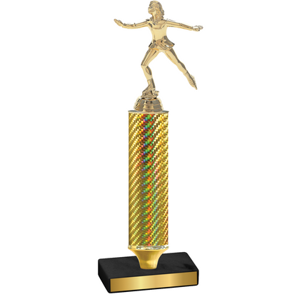 Value Gold Carbon Fiber Skater Trophy