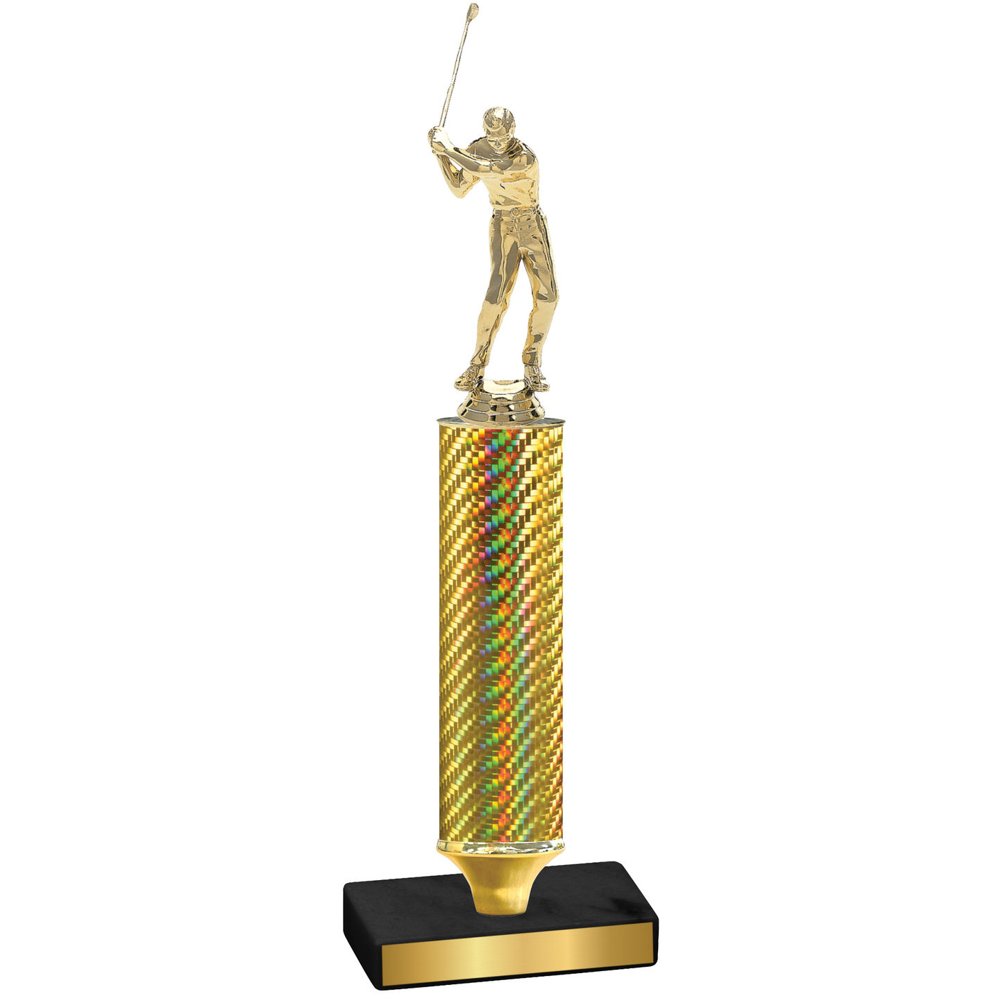 Value Gold Carbon Fiber Golf Trophy