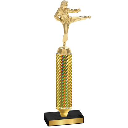 Value Gold Carbon Fiber Karate Trophy