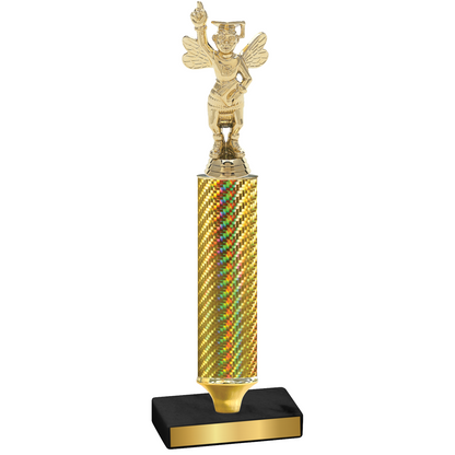 Value Gold Carbon Fiber Academics Trophy