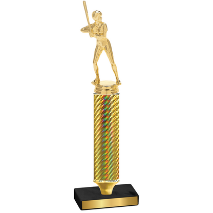 Value Gold Carbon Fiber Softball Trophy