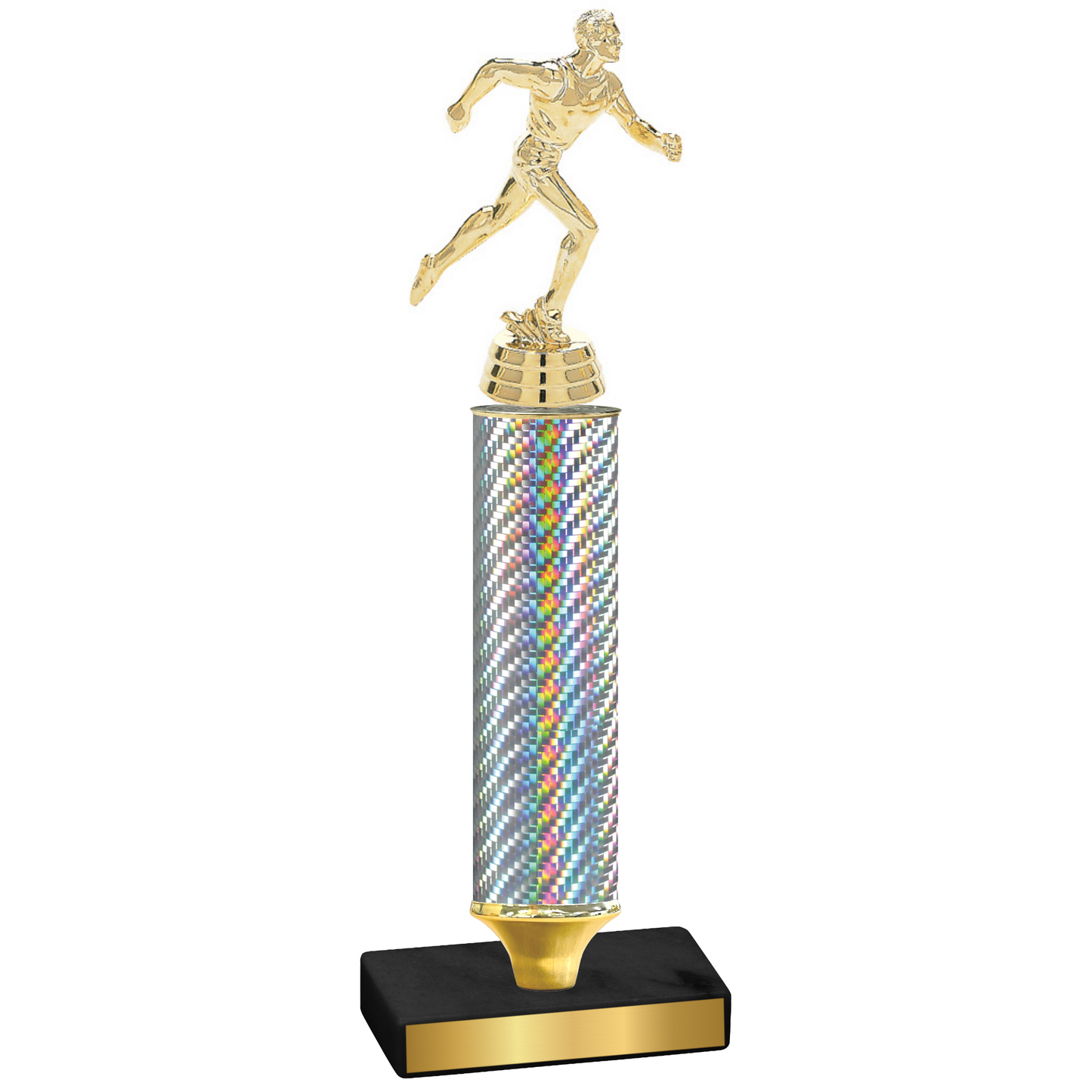 Value Silver Carbon Fiber Running Trophy