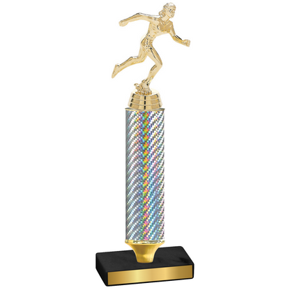 Value Silver Carbon Fiber Running Trophy