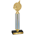 Value Silver Carbon Fiber Volleyball Trophy