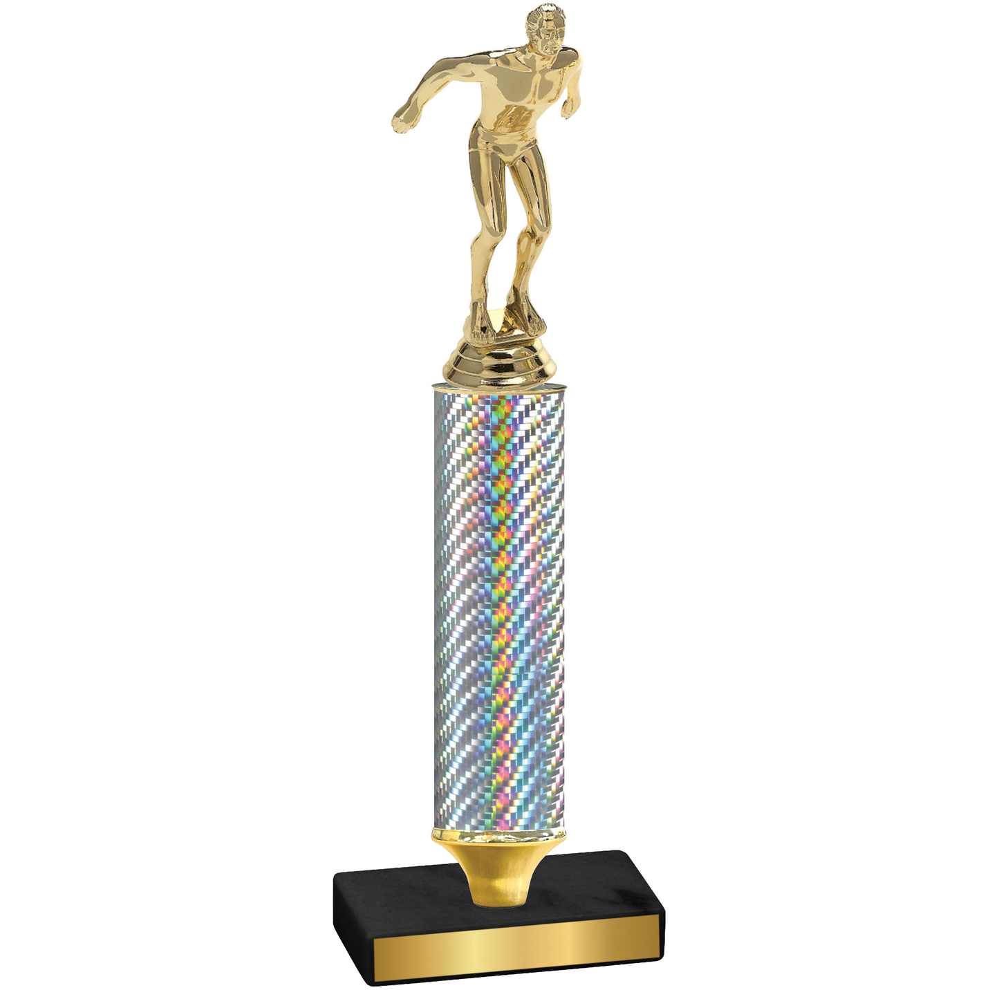 Value Silver Carbon Fiber Swimming Trophy