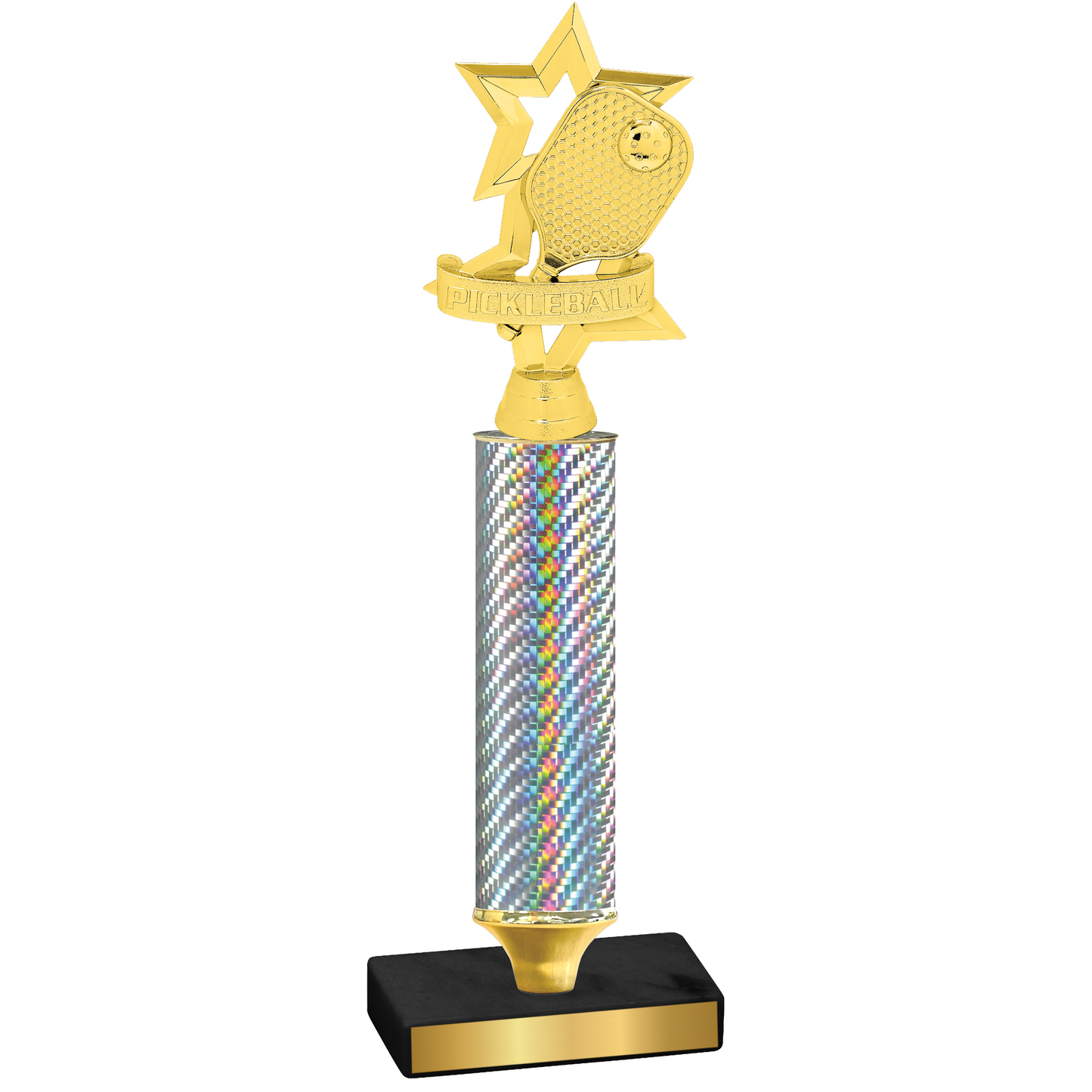 Value Silver Carbon Fiber Pickleball Trophy