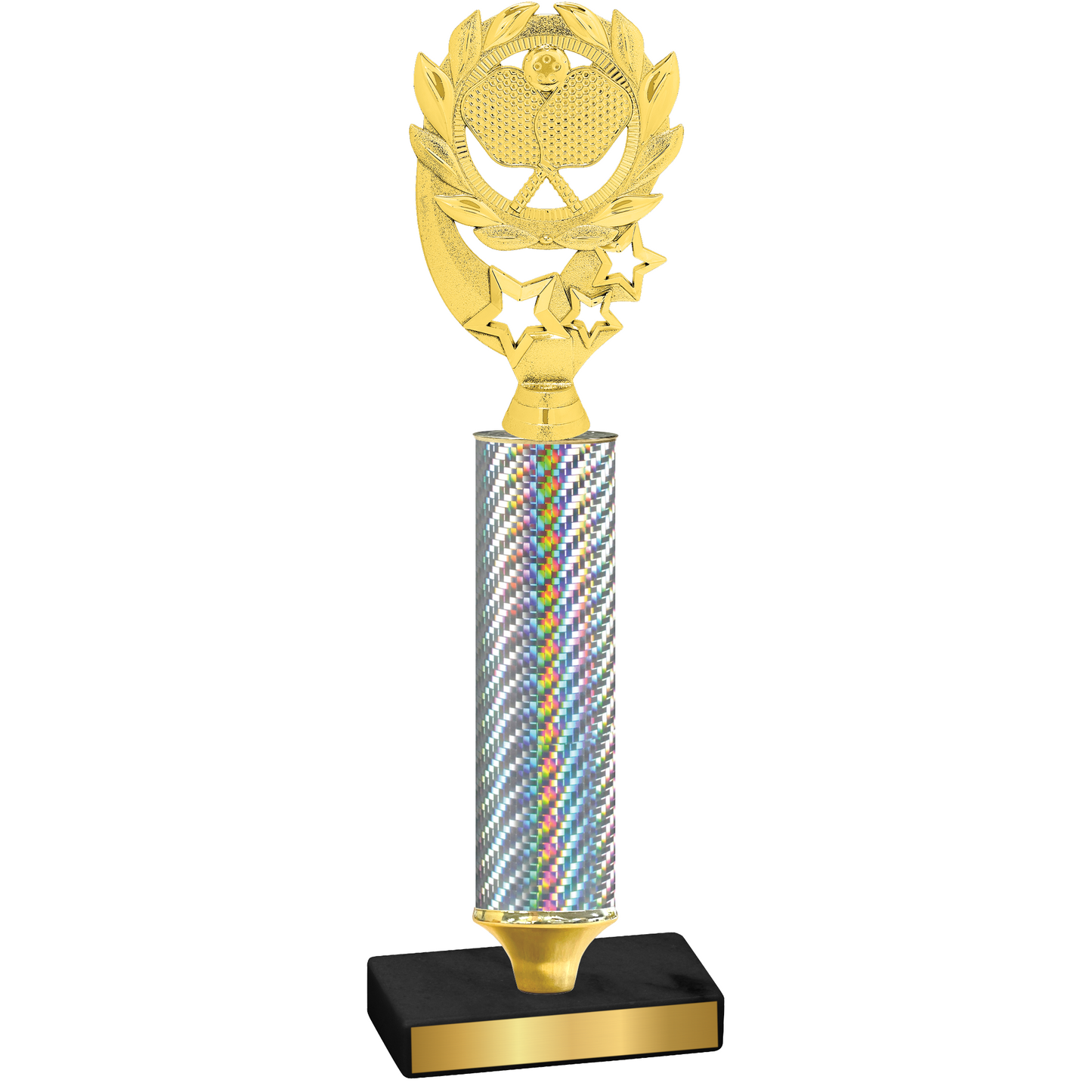 Value Silver Carbon Fiber Pickleball Trophy