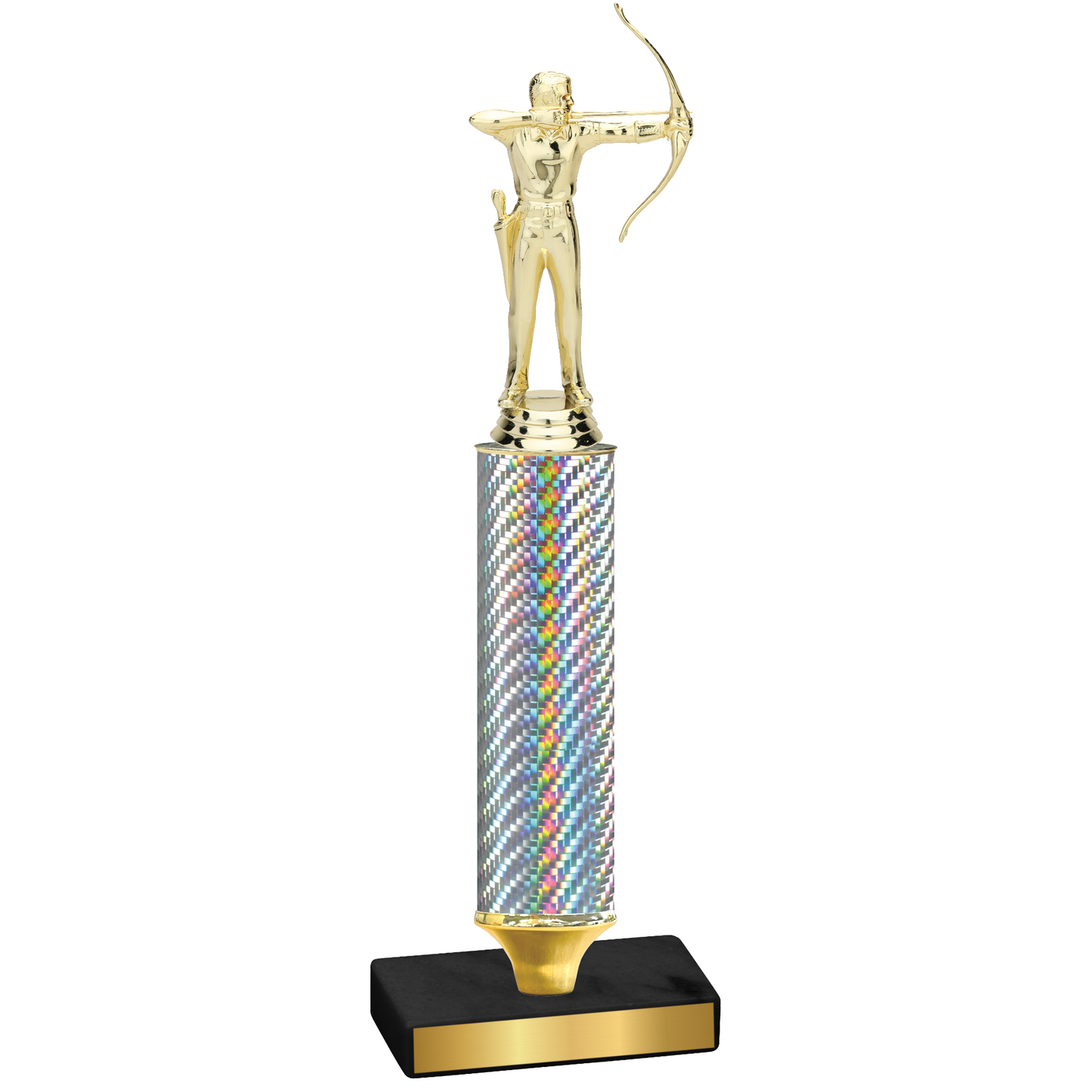 Value Silver Carbon Fiber Archery Trophy