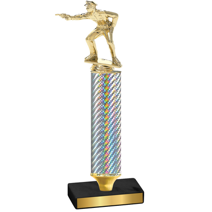 Value Silver Carbon Fiber Shooter Trophy