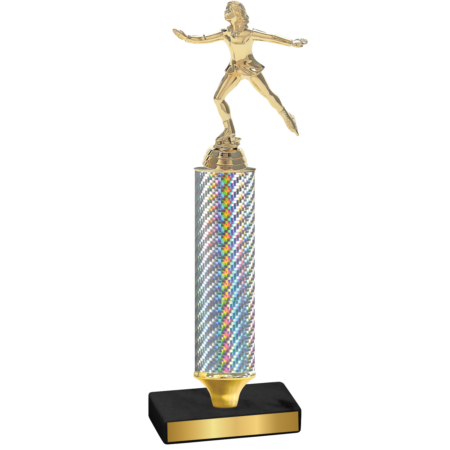 Value Silver Carbon Fiber Skater Trophy