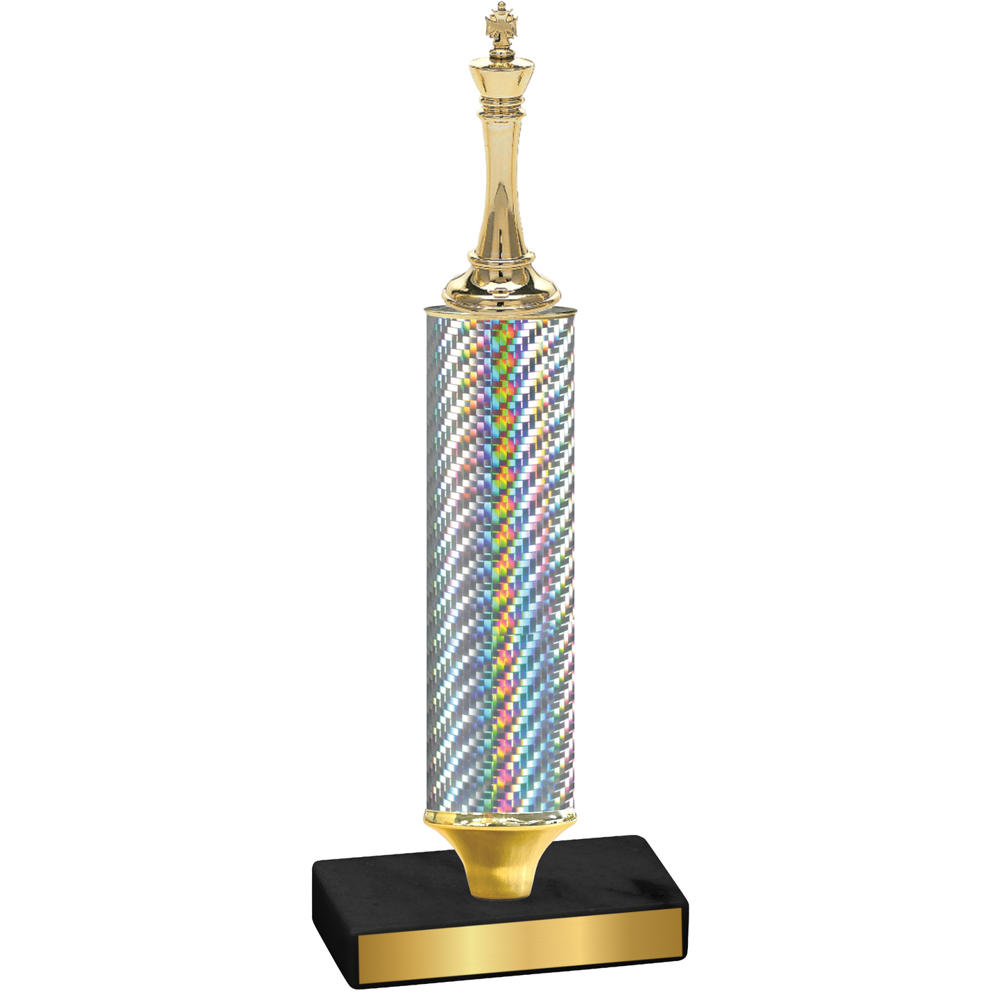 Value Silver Carbon Fiber Chess Trophy