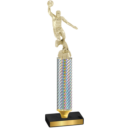 Value Silver Carbon Fiber Basketball Trophy