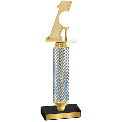 Value Silver Carbon Fiber Golf Trophy