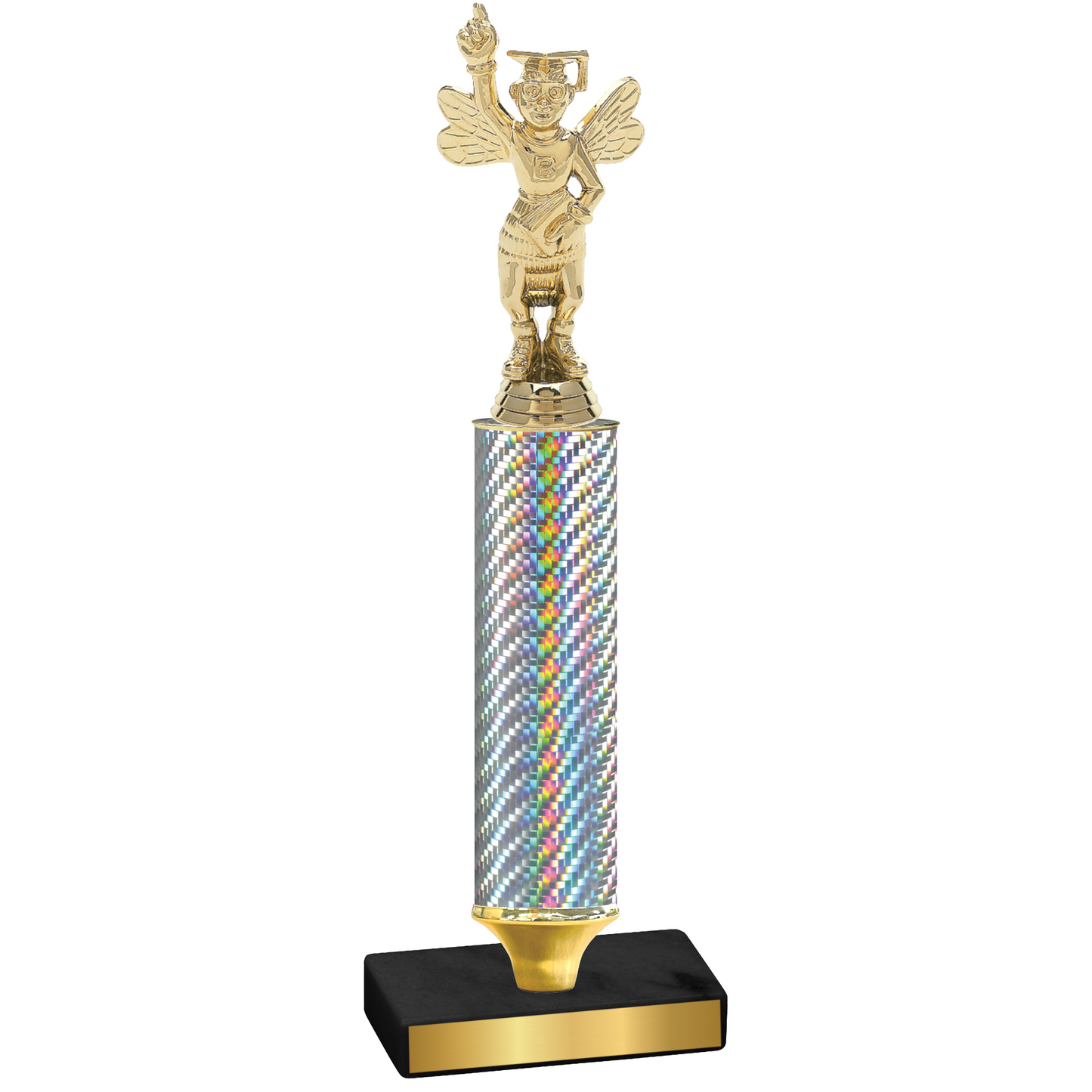 Value Silver Carbon Fiber Academics Trophy