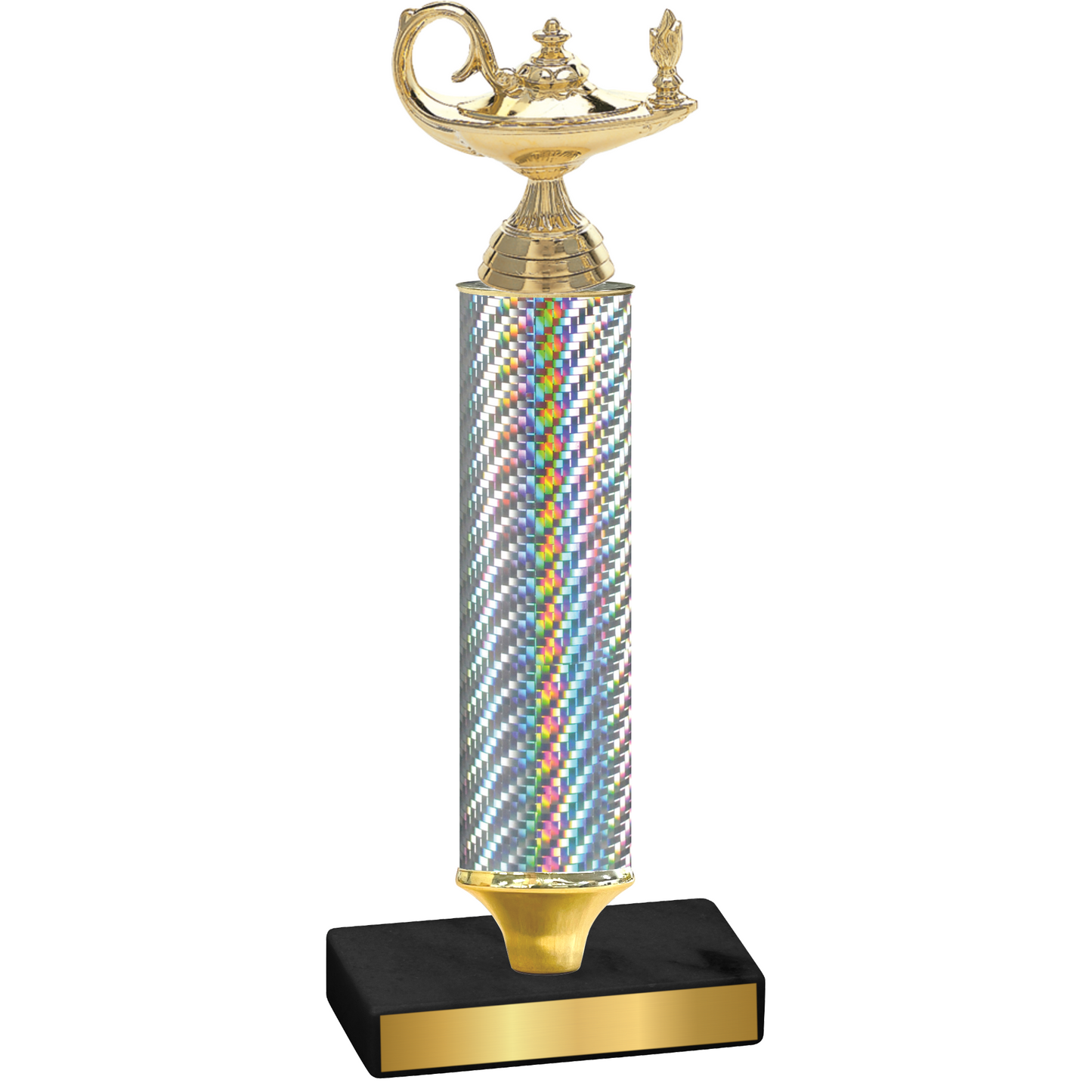 Value Silver Carbon Fiber Academics Trophy