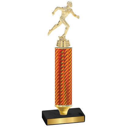 Value Orange Carbon Fiber Running Trophy