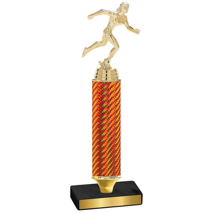 Value Orange Carbon Fiber Running Trophy